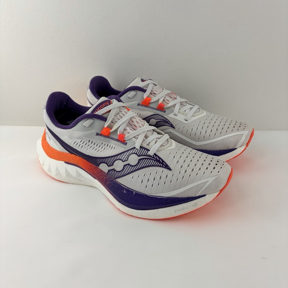 Saucony Endorphin Speed 4 Women's Running Shoes White Purple Size 9 Road